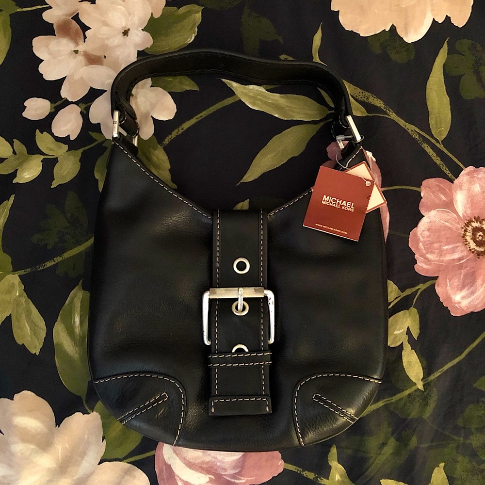 MICHAEL KORS | vintage small black Hutton Hobo